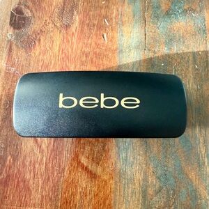 NWOT Y2K Bebe Black and Gold Eyewear Case